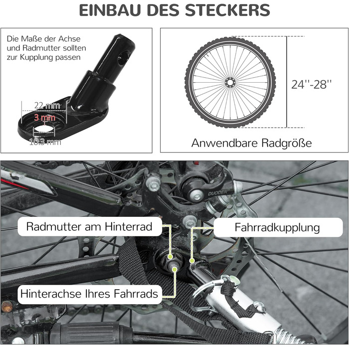 PawHut Причіп для собак 2-в-1, велосипедний причіп для собак, візок для собак з відбивачами, вантажопідйомність до 30 кг, причіп для собак великих порід, матеріал Оксфорд, зелений