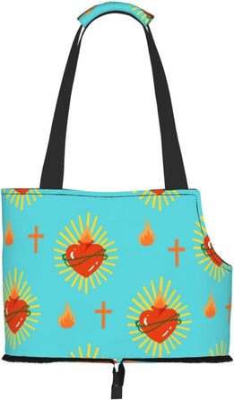 Транспортна сумка-переноска для котів та собак, складна, для подорожей (Love)