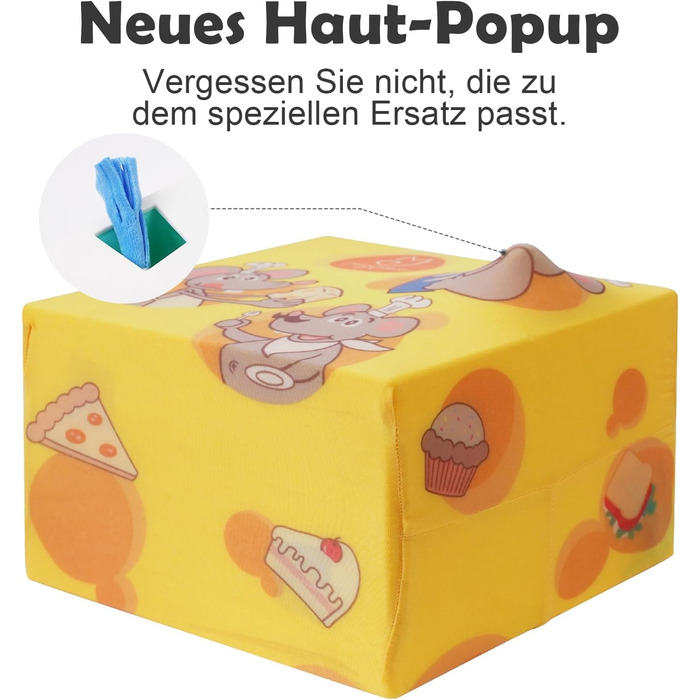 Інтерактивна іграшка для котів Migipaws 3 в 1: MigiBox з 12 отворами, електрична, з підсвічуванням, паперова, для розваги котів, перезаряджається