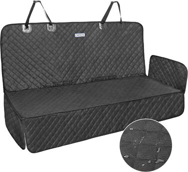 Захист для автосидіння собаки Lucky Sign - килимок для собак у машину з антиковзким покриттям, 150x45x40 см, чорний