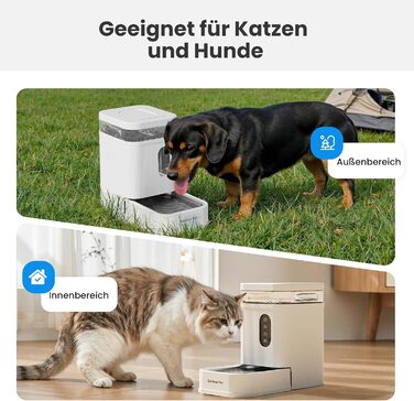 Автоматичний диспенсер води для собак та котів Gardner Pet, годівниця з нержавіючої сталі, велика ємність (6.5L), без електроенергії, BPA-free