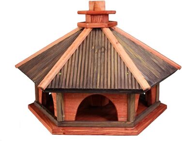 Дерев'яний годівничка для птахів Vogelhaus XXXL, ністбокс, червоно-коричневий