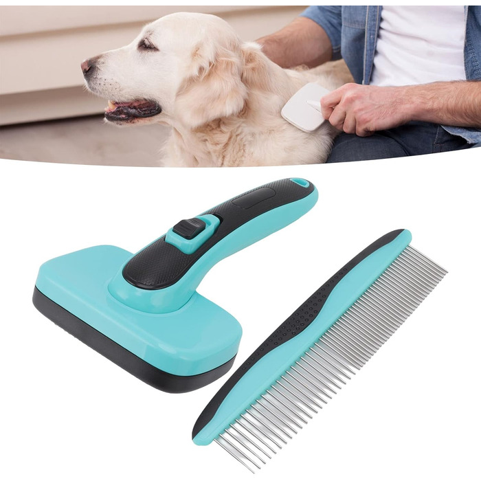 Професійна щітка для видалення шерсті собак та котів - видалення шерсті, безпечна та ефективна