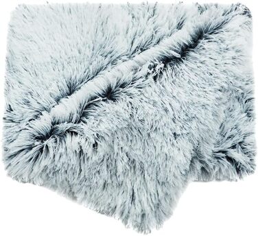 MISSMAO Килимок для собак, Люкс плюшевий м'який, миючий, для собак та котів, білий, сіро-білий (XL 127x100 см)