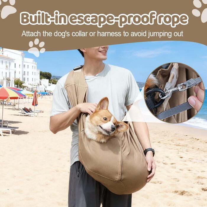 Транспортна сумка для собак і котів, до 20 кг, Khaki