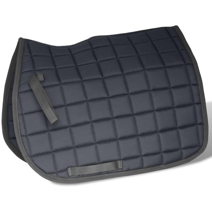 Сідло для коня vidaXL 17,5'' з натуральної шкіри, чорне, комплект 12 см, аксесуари для верхової їзди