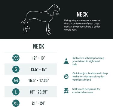 Нашийник для собак EzyDog, великий, середній, малий, середній, неопрен, водонепроникний, світловідбиваючий, рожевий (M, L 45-51 см)