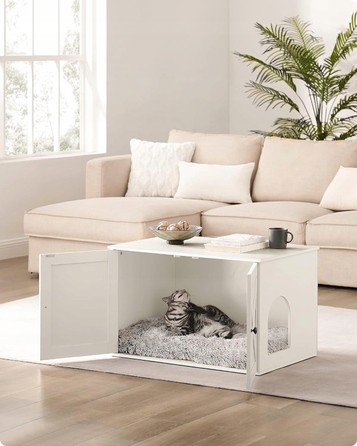 Будиночок-туалет для котів Feandrea – Стильна шафа-укриття для лотка, 80x53x50 см