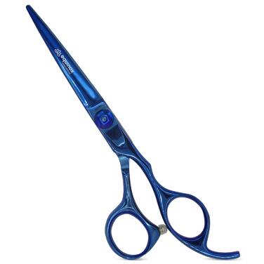 Професійні ножиці для стрижки волосся Equinox Razor Edge Series – 6,5 дюймів (Cutting, Titanium Blue)