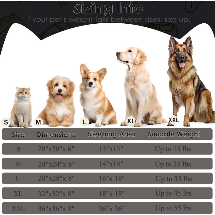 Кругле м'яке ліжко для собак та котів середнього розміру, 71.1 см, чорне, Donut-ліжко для цуценят та кошенят, миється