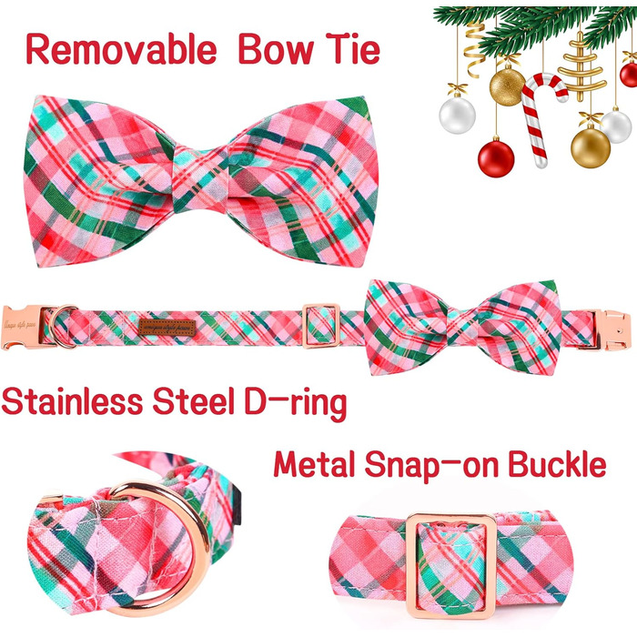 Нашийник для собак з метеликом Unique Style Paws, регульований, рожевий, сітка, для собак та котів (M, 1 шт.)