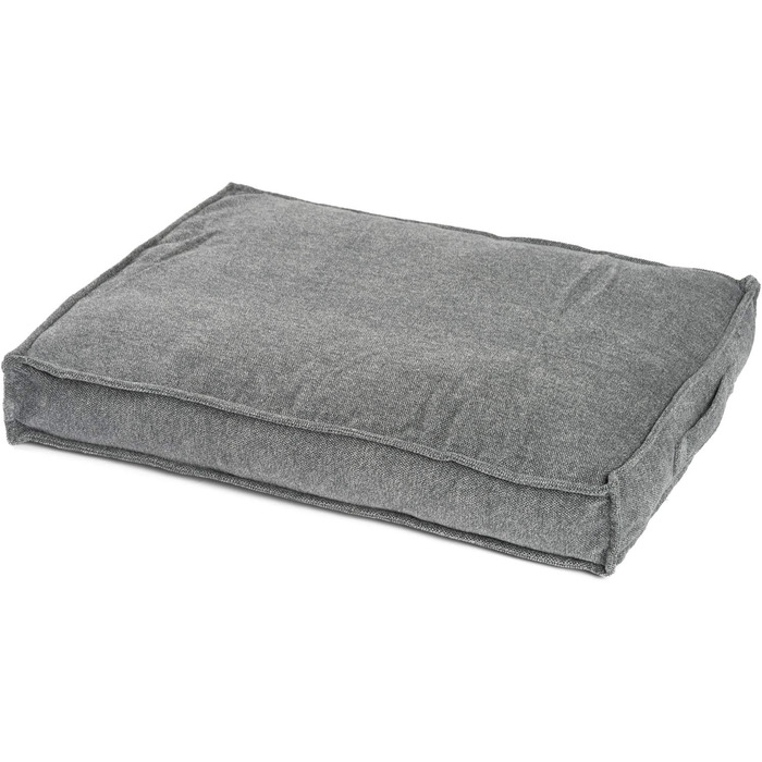 JAMAXX Преміум подушка для собак, ортопедична, 65x50 см, срібно-сірий колір, знімний чохол з Chinelle, м'яка наповнювач з Visco піни