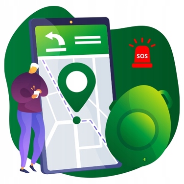 GPS-локатор для собак CALMEAN Maxi + нашийник S/M