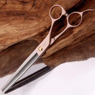 Професійна ножиця для вирівнювання шерсті собак та котів Fenice Peak, 1.2 см, з нержавіючої сталі 440C, 50/56 зубців, 7.5 дюймів