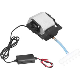 Акваріумний повітряний насос 12V для аерації, портативний, для домашнього використання, працює від акумулятора