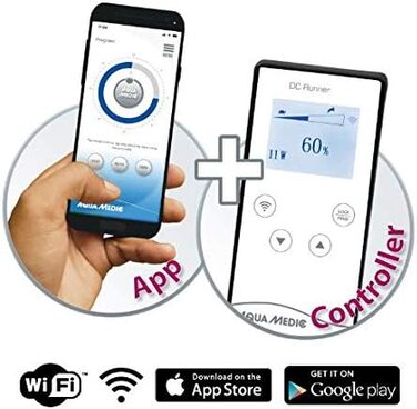 Універсальний акваріумний насос Aqua Medic DC Runner 5.3 з регулюванням потужності через додаток або контролер