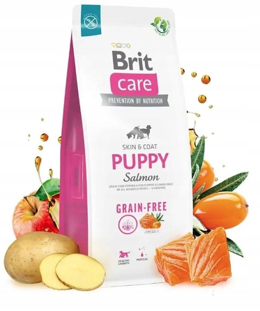 Корм для цуценят BRIT Puppy з лососем, 12 кг