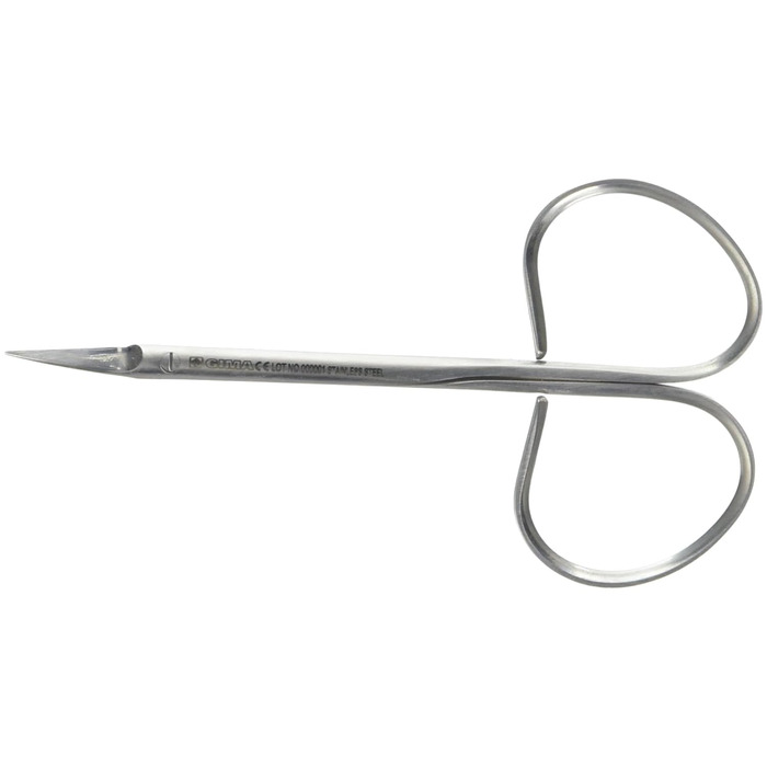 Ножиці кухонні Gima з нержавіючої сталі, 9.5 см, рифлені, з загнутим кінцем