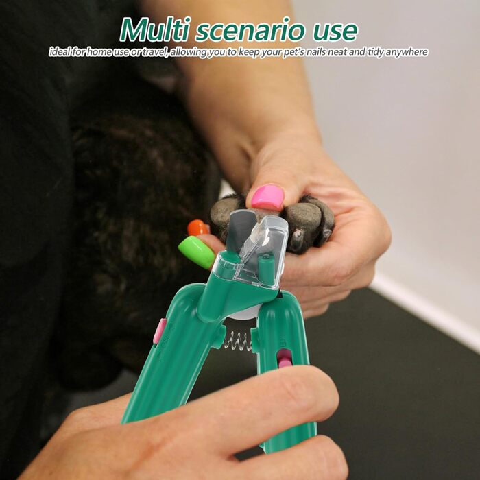 Триммер для нігтів домашніх тварин BESPORTBLE з неслизькою ручкою та світлом для котів, цуценят та дрібних тварин. Портативний, для використання в приміщенні та на вулиці. Безпечне зрізання та стрижка.