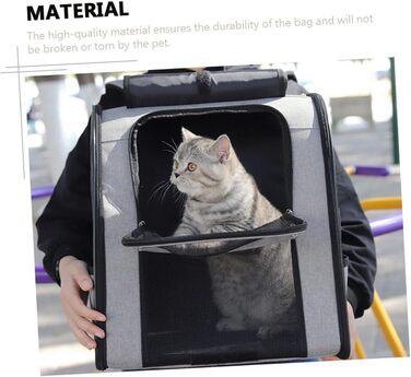Рюкзак для котів Verdanverse: дихаючий, місткий, з міцного матеріалу, для транспортування котів та маленьких тварин
