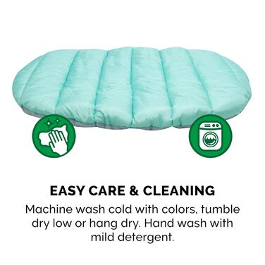 Кішечка Furhaven Trail Pup: подорожуюча лежанка для собак маленьких порід, з сумкою, блакитно-сіра, S (81x66x5 см)