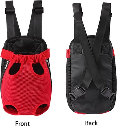 Рюкзак для собак 0.5-2.5 кг, переноска для тварин на плечі, для кемпінгу та подорожей, підходить для собак, котів та кроликів (Бежевий, S)