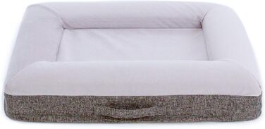 Ортопедичне ліжко для собак з memory foam, водонепроникним підкладкою, знімним чохлом на YKK-блискавках, розмір M (94 x 76 x 15 см)