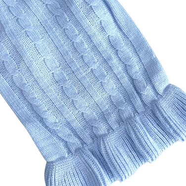 Світшот для маленьких собак, в'язаний одяг для котів, теплий зимовий одяг для кошенят, цуценят, розмір XS, світло-блакитний, X-Small