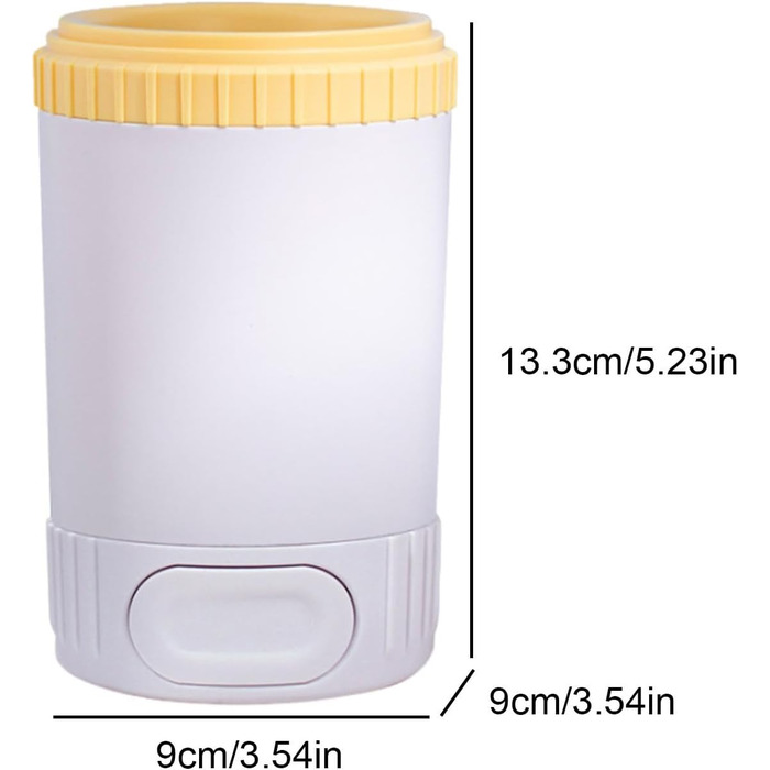 Миска для миття лап собак, очищувач лап | Миска для очищення лап собак - миска-мийка для брудних лап домашніх тварин, силіконовий пристрій для догляду за лапами маленьких, середніх та великих собак (жовтий)
