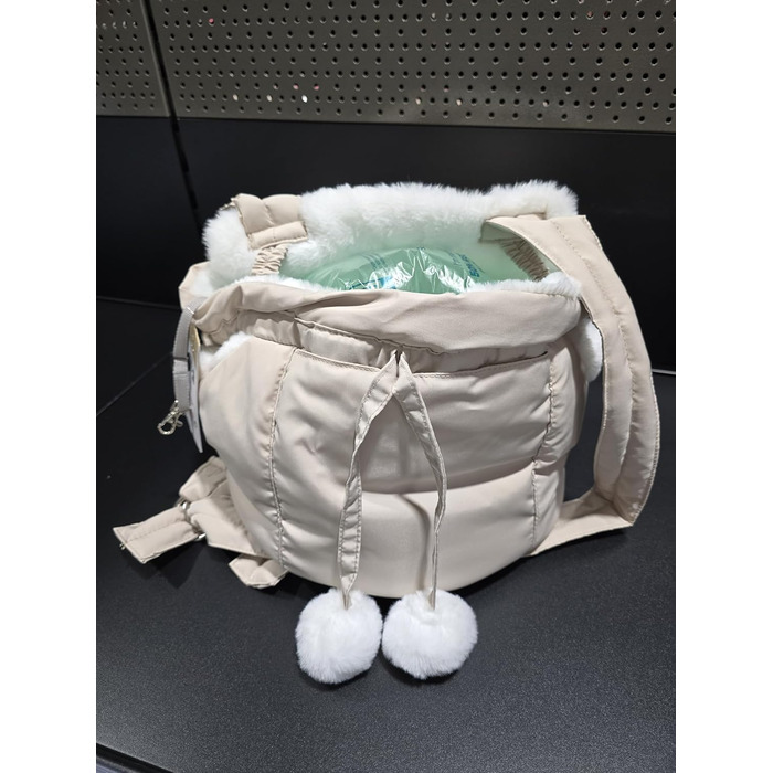 Трапельник для собак та котів Cuddi Beige – зручна та стильна сумка-переноска | 32x22x25 см