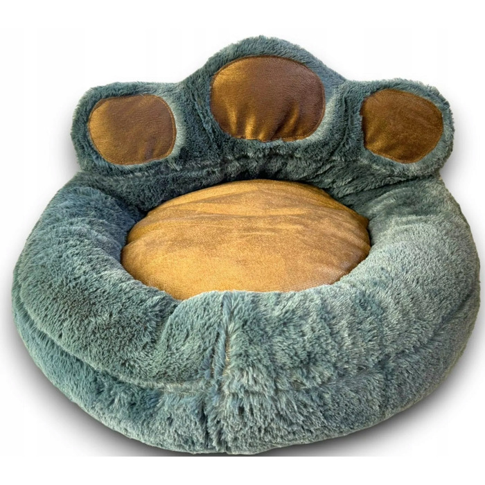 М'яке плюшеве лежак-кокон для собак з високими бортиками