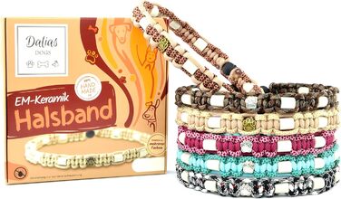 Нашийник для собак та котів EM-Keramik, індивідуальний розмір, оригінальна стрічка US-Paracord (до 20 см, чорно-білий)