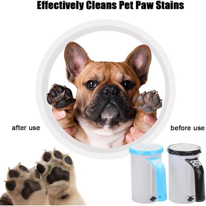 Автоматичний мийка лап для собак Ruyiczb: зручна очистка лап для собак та котів, чорна