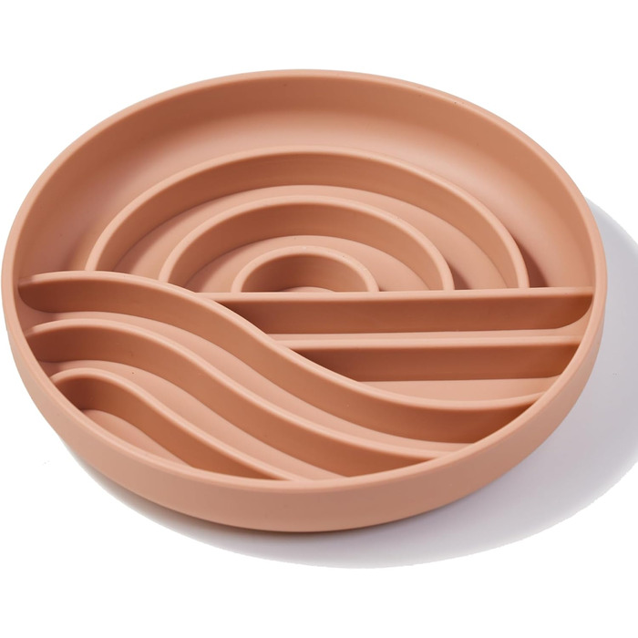 OHMO Antischling Napf для собак (Світанок): миска для собак, котів та цуценят, запобігає здуттям, не ковзає, екологічне силікон, колір Кораловий, розмір L