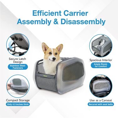 Візок для домашніх тварин та дітей IbiYaya NeoRider: універсальний, стильний, прозорий, для собак, котів, кроликів