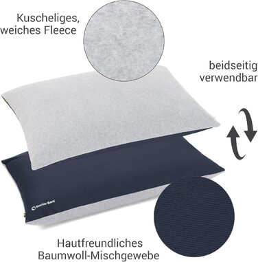 М'яке ліжко для собак великих порід Doctor Bark GreenLabel, XL, зелене/короїдний синій, легко миється