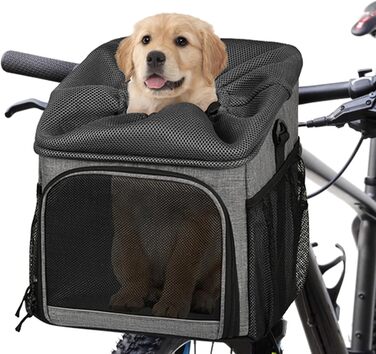 Кошик для тварин на велосипед: легкий, дихаючий, для перевезення собак, їжі, в подорожі, кемпінг