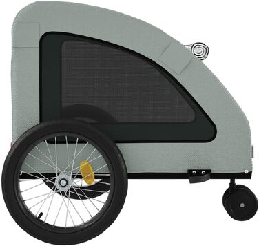 Фahrradanhänger Hunde Grau Ox - Велосипельний причіп для собак сірий Ox, матеріал: оксфордська тканина та метал, вага: 9.9 кг