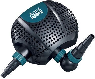 Насос AquaForte O-15000 Plus 135 Вт для водоспадів, фонтанів і фільтрів, продуктивність 15 м³/год, напір 6 м, кабель 10 м
