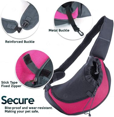Тканинна переноска для собак, котів та дрібних тварин. Переноска-рюкзак для собак та котів, рожева, L (2-4 кг)