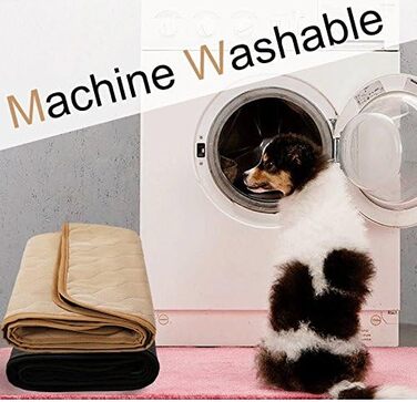 Водонепроникний килимок для собак, миючий, неслизький, швидковисихаючий, для дивана, авто, клітки, трави, ліжка (великий: 100 x 67 см, сірий)