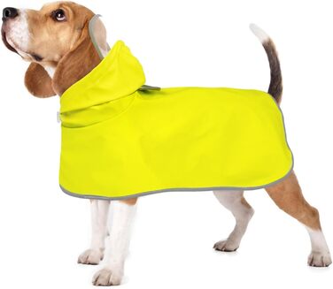 Дощовик для собак Kuoser, жовтий, водонепроникний, розмір S