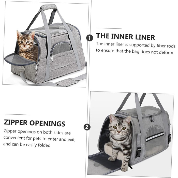 Трансформер для тварин ANDRESLAD: переноска для собак та котів з дихаючого оксфордського матеріалу