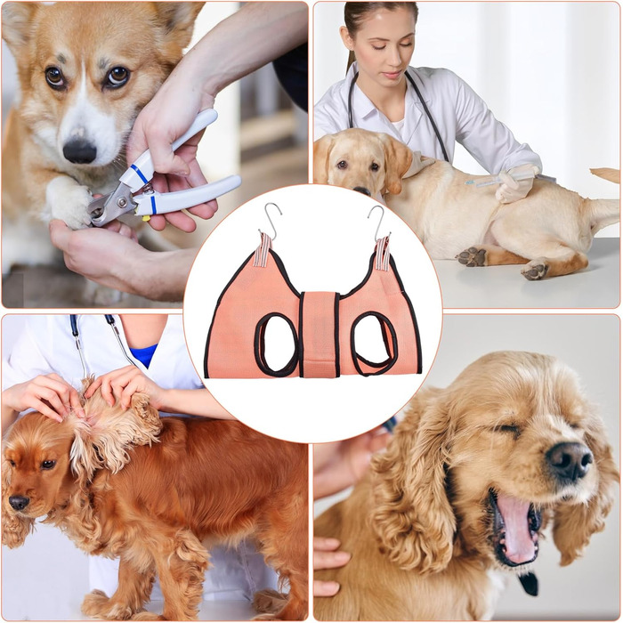 Гамак для тварин Bhoulandi: зручний гамак для котів та собак, дихаючий, з клямками, армійного кольору, розмір M