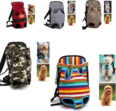 Рюкзак для собак: переноска-рюкзак для собак, червоний, розмір M