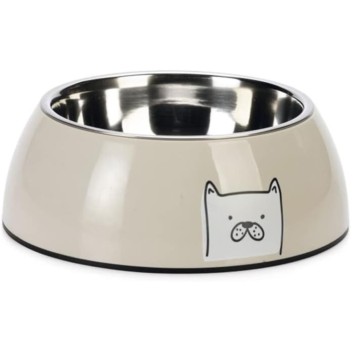 Миска для собак Karlie Elize, 900 мл, світло-сіра, 22x22x8 см