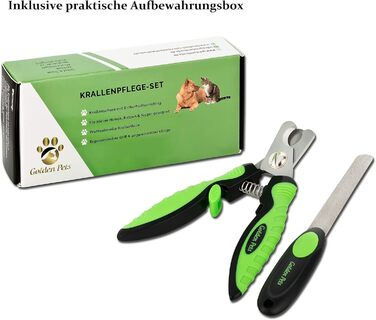 Ножиці для обрізання кігтів Golden Pets Profi Krallenschere + Feile з унікальним кутом 45° та пилочкою для безпечного догляду за кігтями тварин