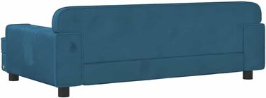 Собаче ліжко/софа для собак, 90 x 53 x 30 см, блакитне, vidaXL