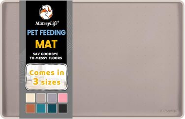Силіконовий килимок під миску для котів та собак MateeyLife, 60 x 40 см, Taupe (бежевий)