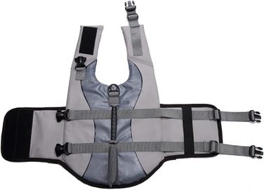 Жилет для собак OMEM, сірий, для плавання, серфінгу та катання на човні. Безпека у воді для вашого улюбленця